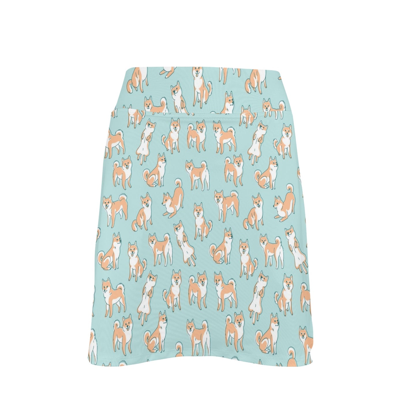 Shiba Inu Print Design LKS304 17" Golf & Pickleball Skort with Pockets