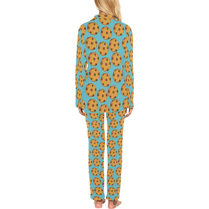 Cookie Pattern Print Design 01 Women's Long Pajama Set