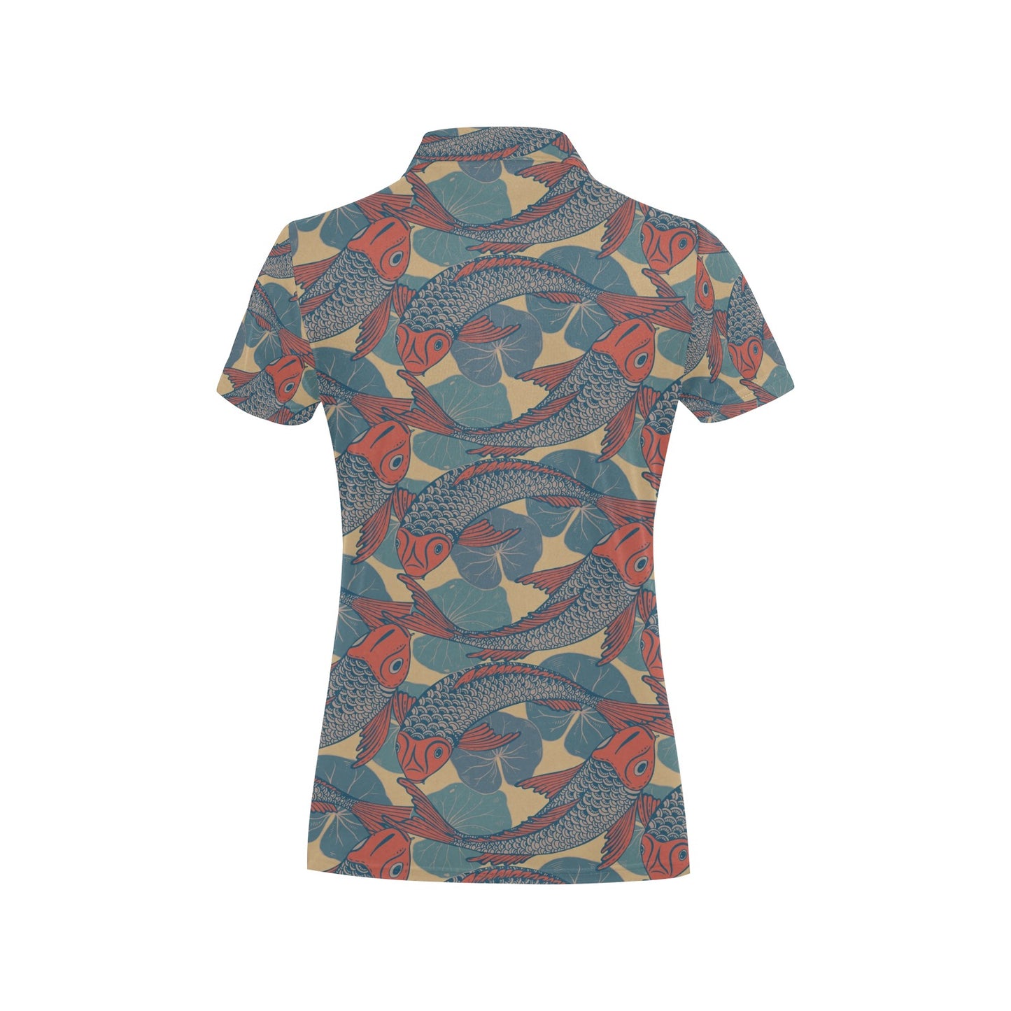 Pisces Pattern Print Design A01 Women's Polo Shirt