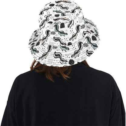 Skunk Print Design LKS303 Unisex Bucket Hat