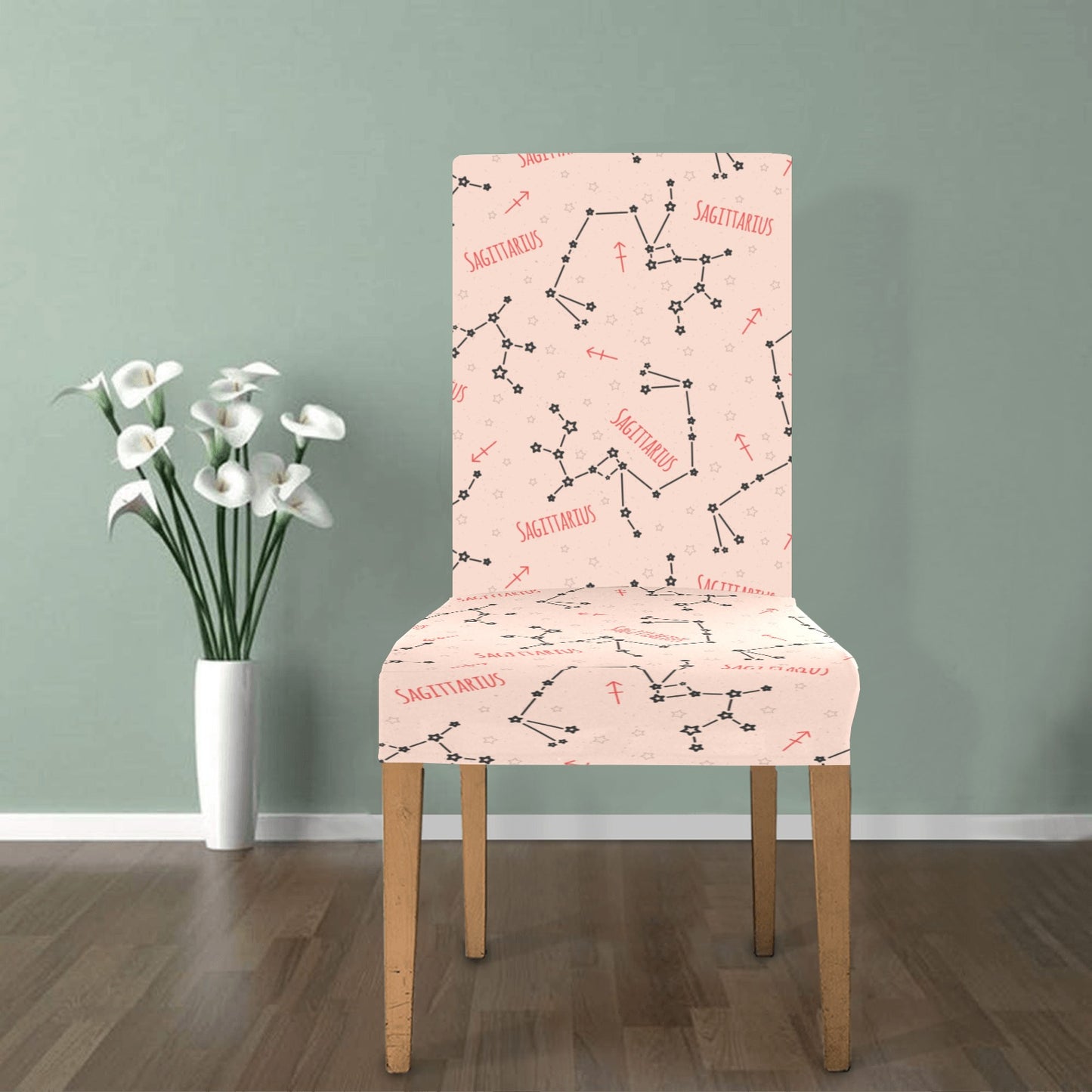 Sagittarius Star Print Design LKS302 Dining Chair Slipcover