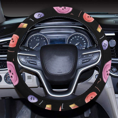 Sewing Print Design LKS309 Steering Wheel Cover with Elastic Edge