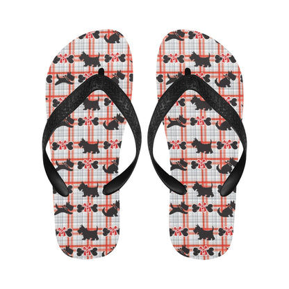 Scottish Terriers Print Design LKS3014 Flip Flops