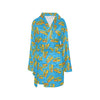 School Bus Print Design LKS302 Women's Fleece Robe