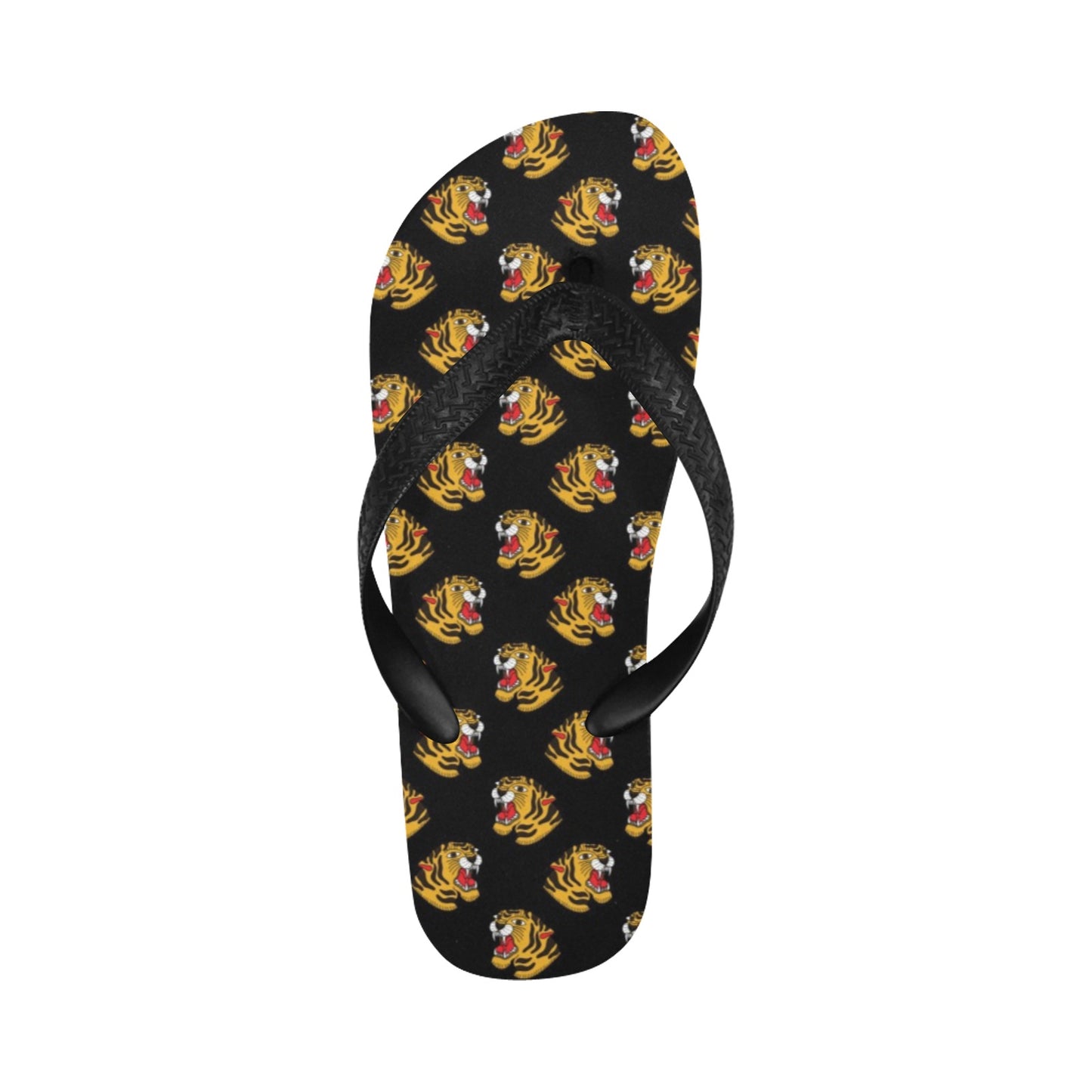 Tiger Head Print Design LKS306 Flip Flops