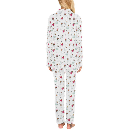 Russell Terriers Print Design LKS308 Women's Long Pajama Set