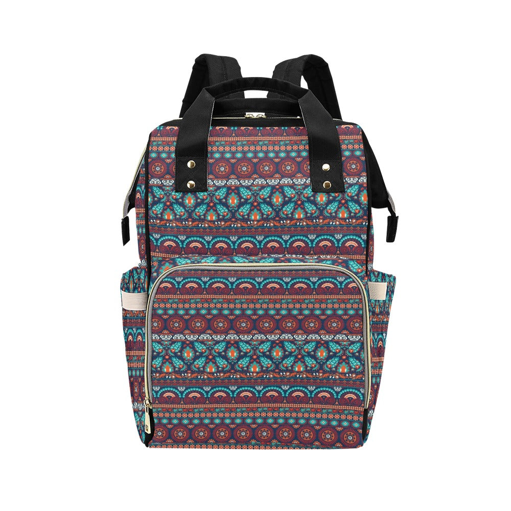 Suzani Print Design LKS302 Diaper Bag Backpack