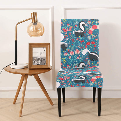 Skunk Print Design LKS302 Dining Chair Slipcover