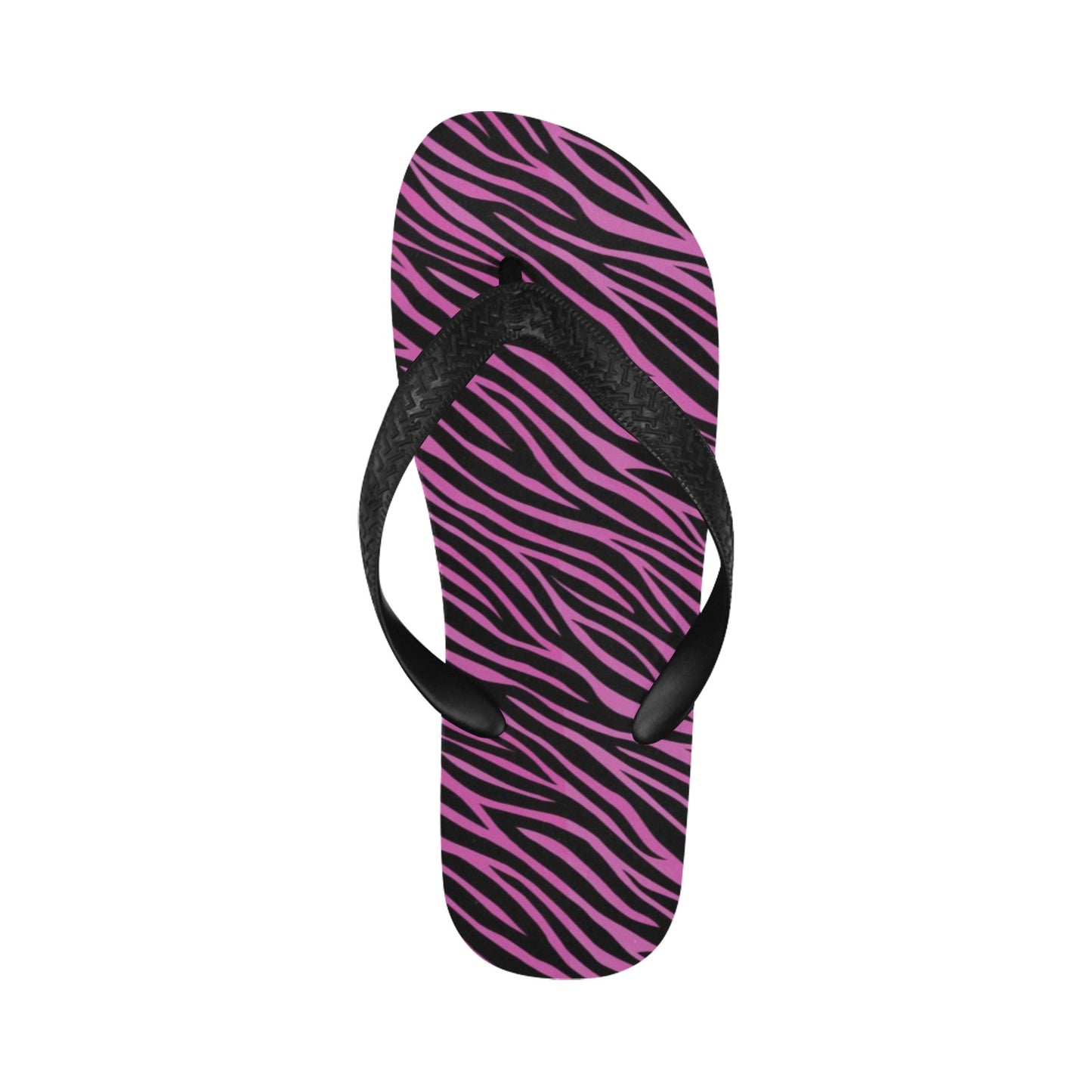 Zebra Pink Print Design LKS304 Flip Flops
