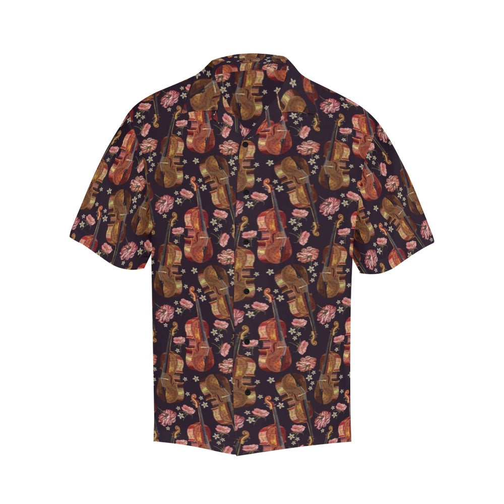 Violin Print Design LKS402 Men's Men's Hawaiian Shirt