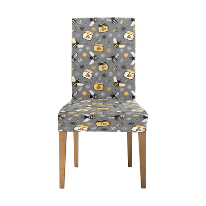 Honey Bee Print Design LKS301 Dining Chair Slipcover