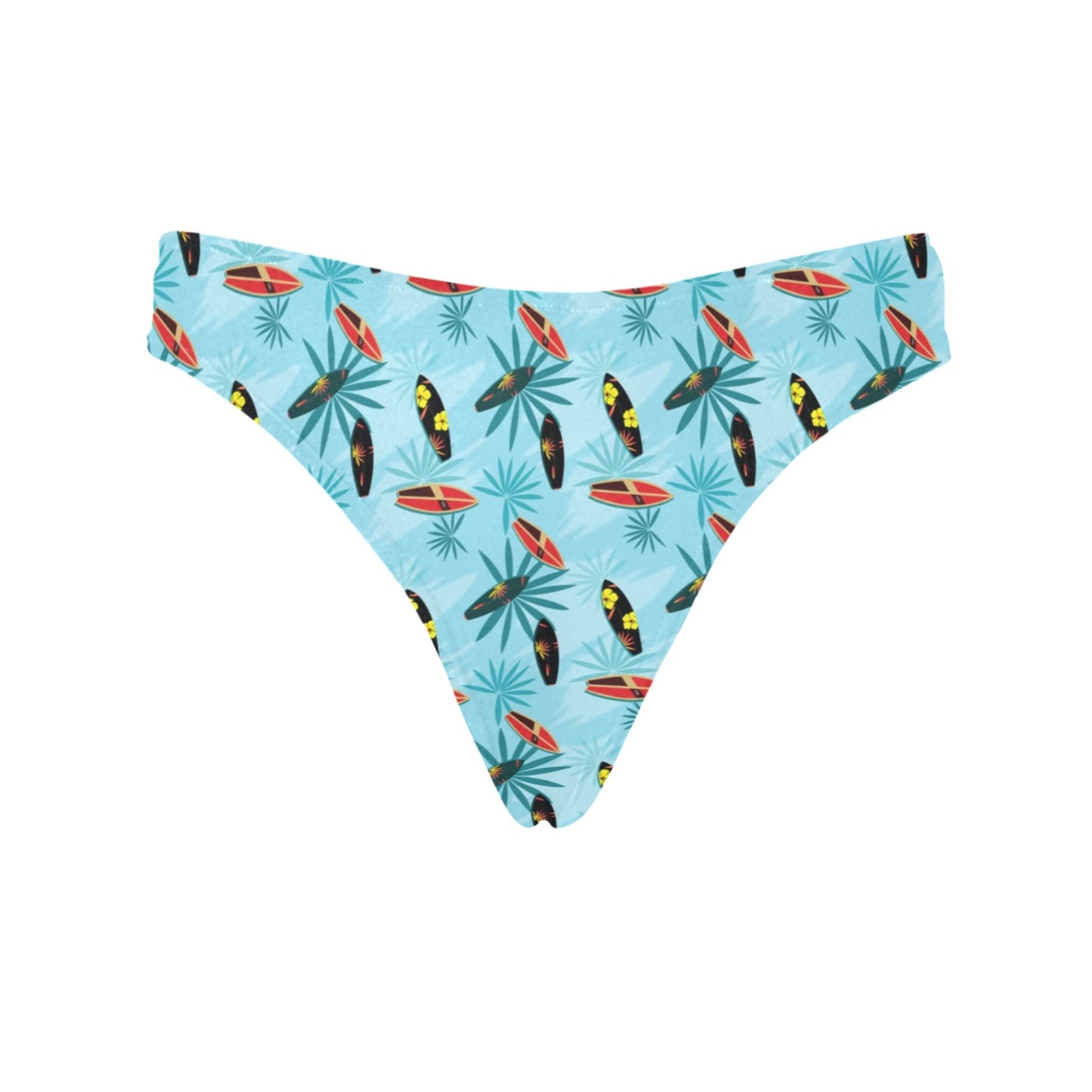 Surfboard Themed Pattern Women's Thongs
