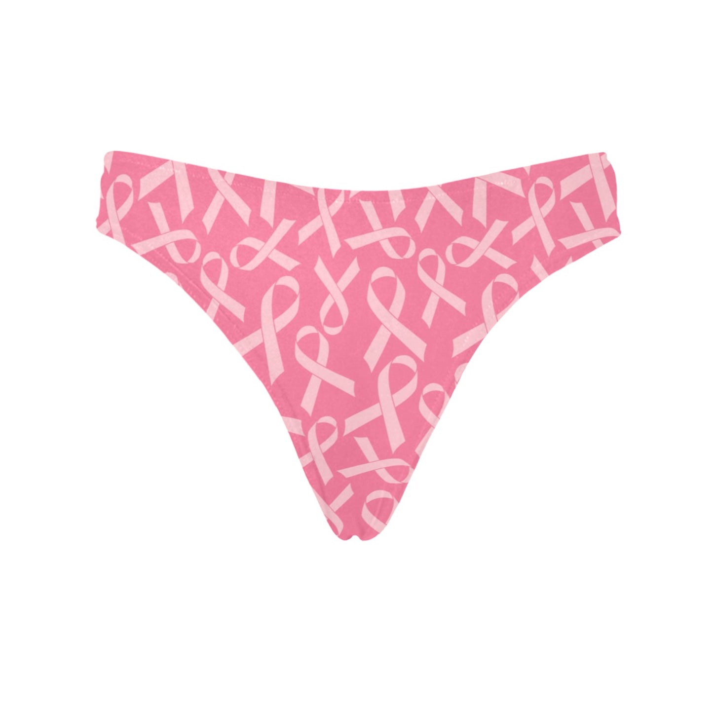 Breast Cancer Awareness Themed Women's Thongs