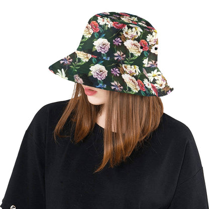 Summer Floral Print Design LKS303 Unisex Bucket Hat