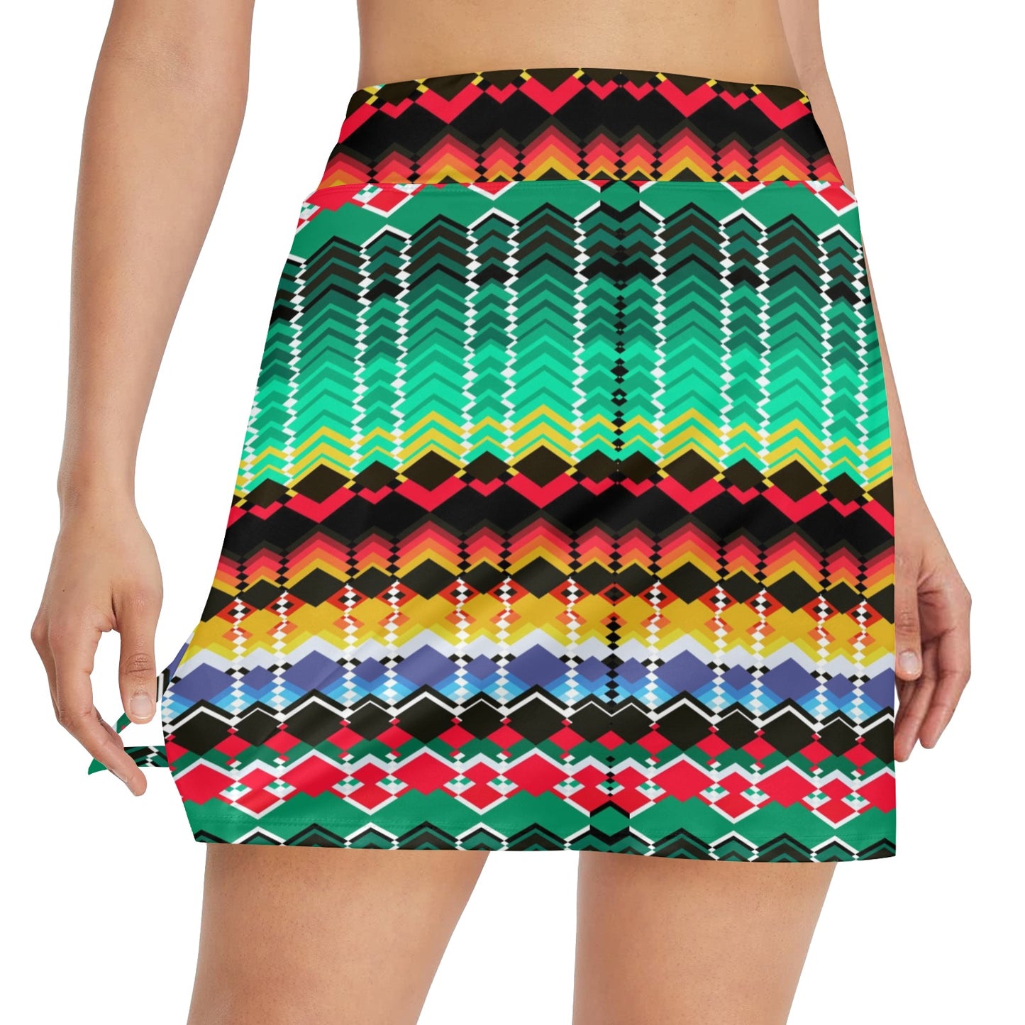 Serape Print Design LKS307 17" Golf & Pickleball Skort with Pockets