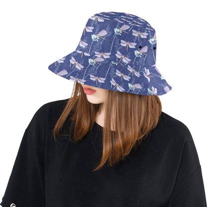 Dragonfly Print Design LKS401 Unisex Bucket Hat