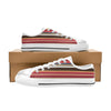 Serape Print Design LKS301 Women's White Low Top Shoes