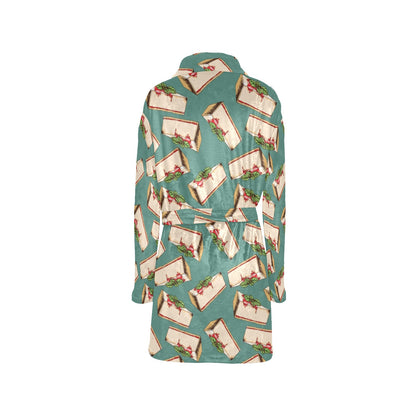 Cheesecake Pattern Print Design CK02 Women's Fleece Robe
