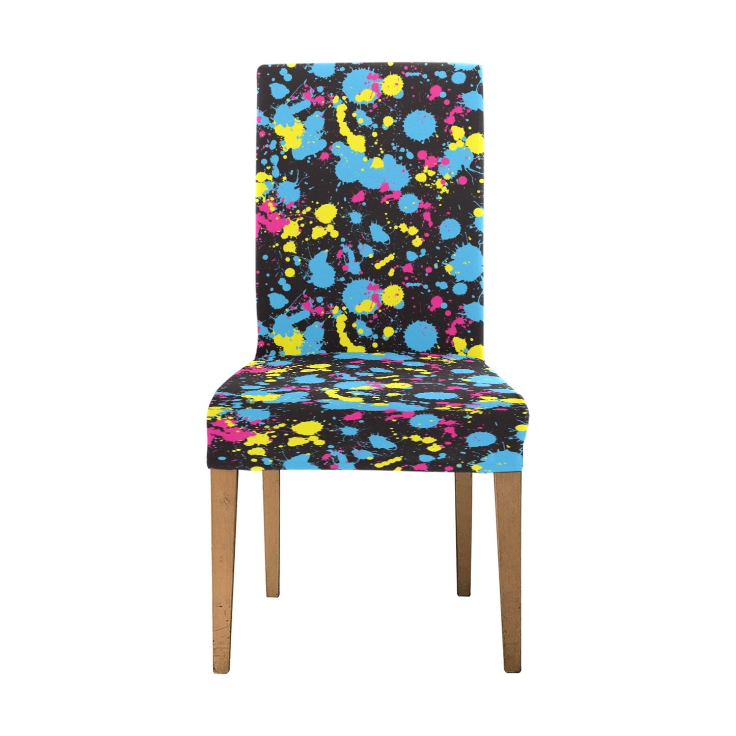 Splatter Colorful Print Design LKS301 Dining Chair Slipcover