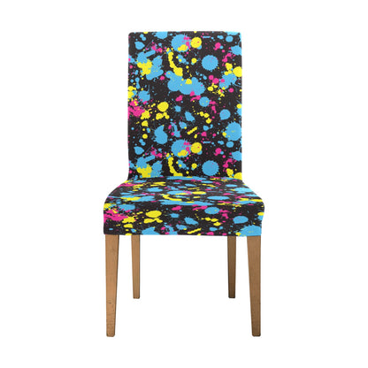 Splatter Colorful Print Design LKS301 Dining Chair Slipcover