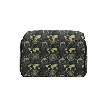 World Map Print Design LKS303 Diaper Bag Backpack