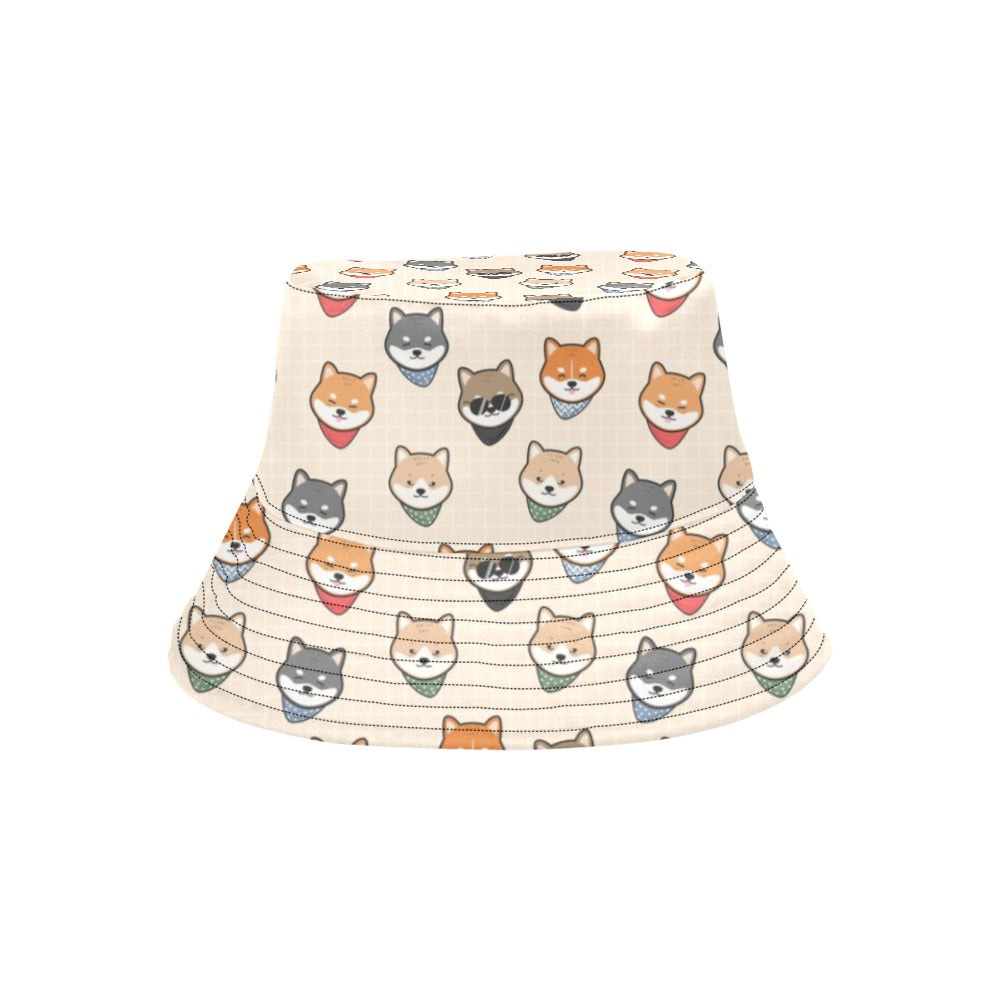 Shiba Inu Print Design LKS3010 Unisex Bucket Hat