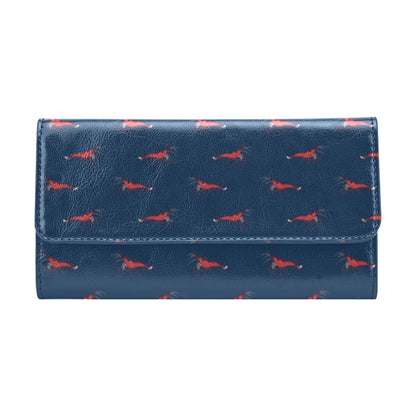 Shrimp Print Design LKS305 Women's Trifold Wallet