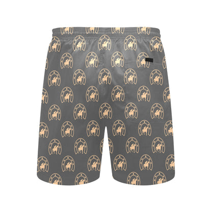Horseshoe Print Design LKS306 Men's Swim Trunks Beach Shorts