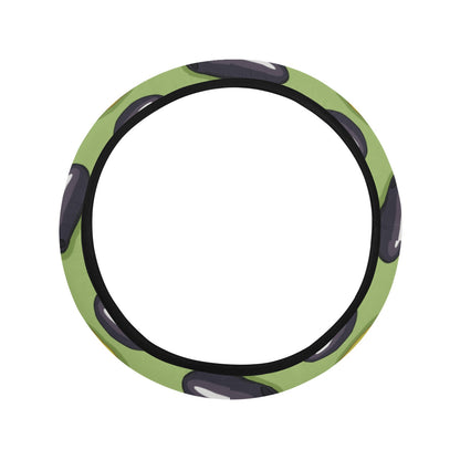 Olive Print Design LKS301 Steering Wheel Cover with Elastic Edge