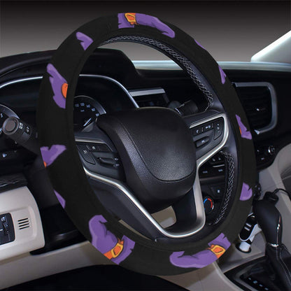 Witch Hat Print Design LKS304 Steering Wheel Cover with Elastic Edge