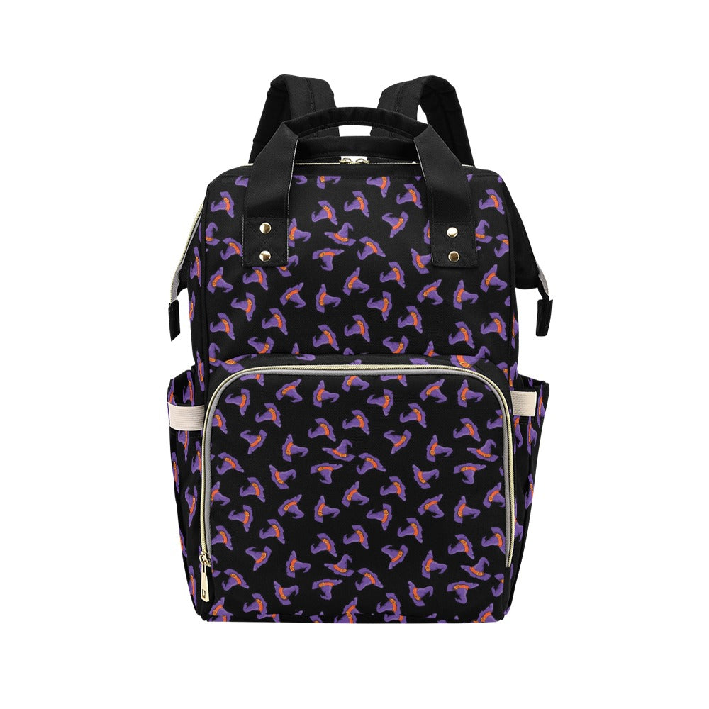 Witch Hat Print Design LKS304 Diaper Bag Backpack
