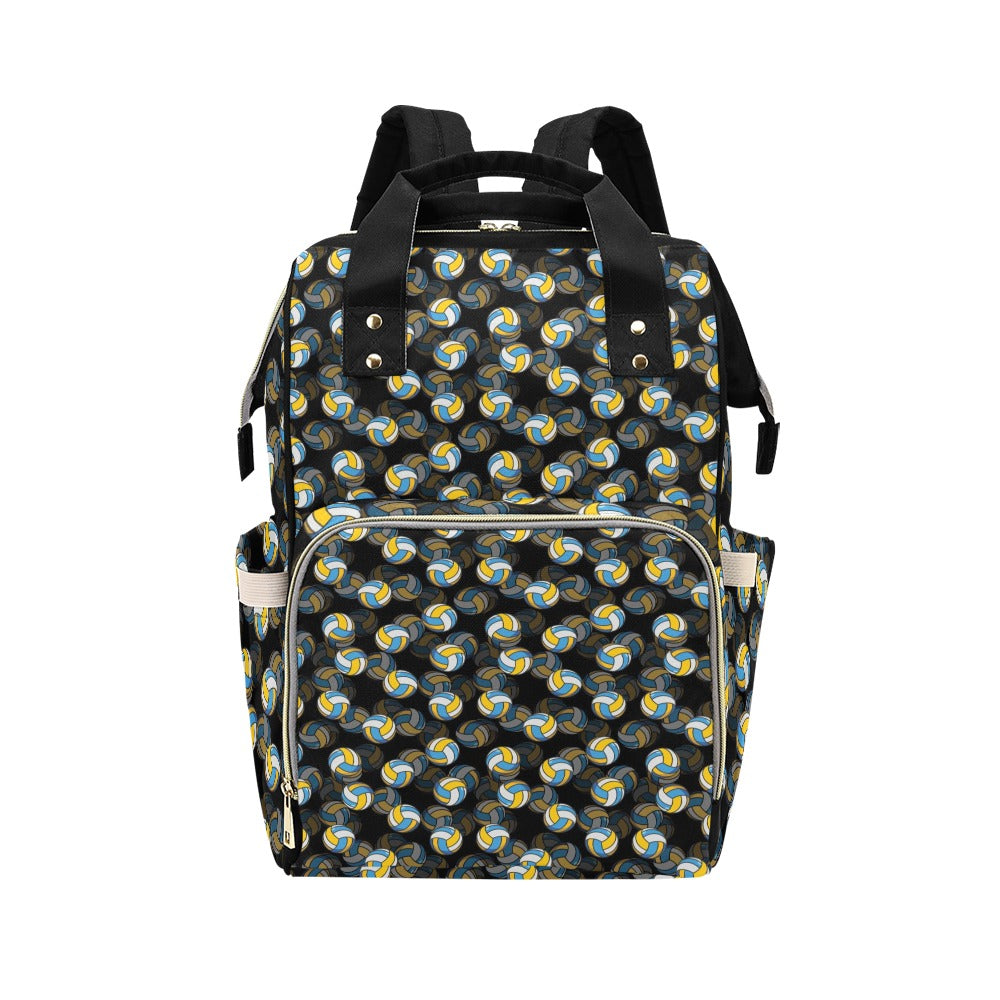 Volleyball Print Design LKS302 Diaper Bag Backpack