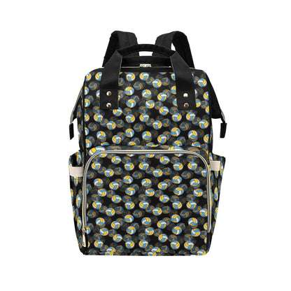 Volleyball Print Design LKS302 Diaper Bag Backpack