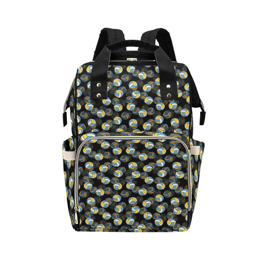 Volleyball Print Design LKS302 Diaper Bag Backpack