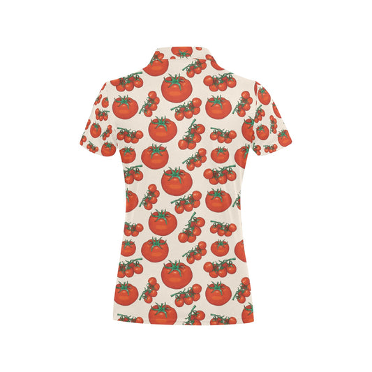 Tomato Print Design LKS302 Women's Polo Shirt