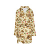 Thanksgiving Print Design LKS302 Women's Fleece Robe