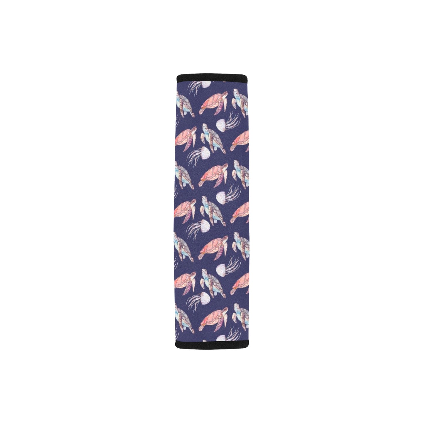 Sea Turtle With Jelly Fish Print Design LKS301 Car Seat Belt Cover