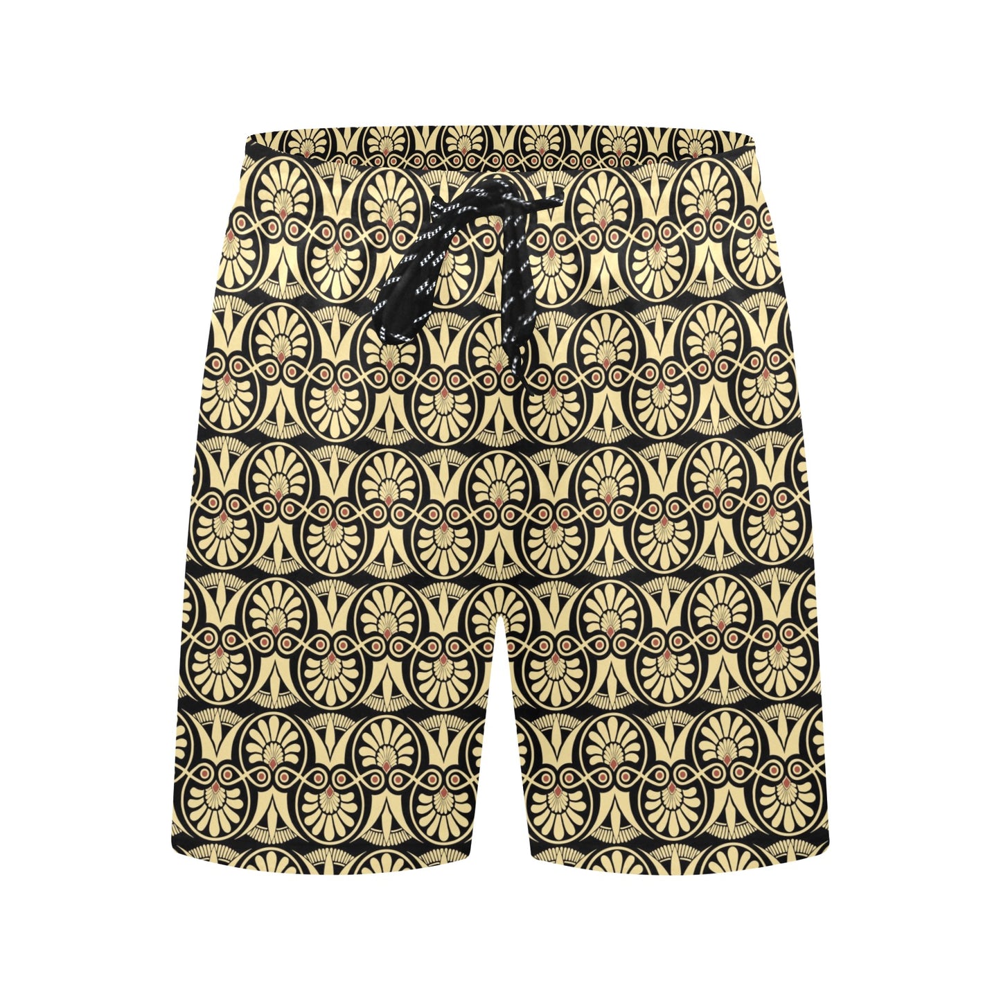 Ancient Greek Print Design LKS3014 Men's Swim Trunks Beach Shorts