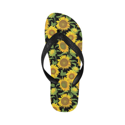 Sunflower Print Design LKS302 Flip Flops