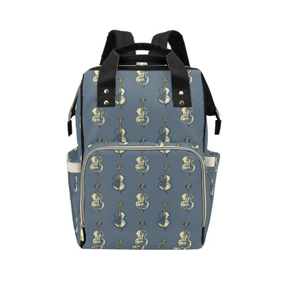 Violin Print Design LKS403 Diaper Bag Backpack