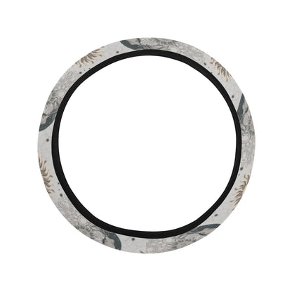 Sun Moon Print Design LKS302 Steering Wheel Cover with Elastic Edge