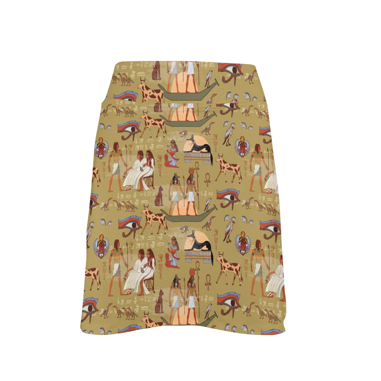 Ancient Greek Classic Pattern Design LKS305 17" Golf & Pickleball Skort with Pockets