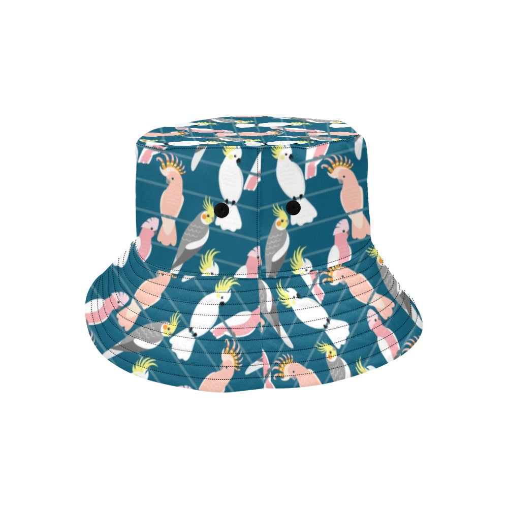 Cockatoo Print Design LKS401 Unisex Bucket Hat