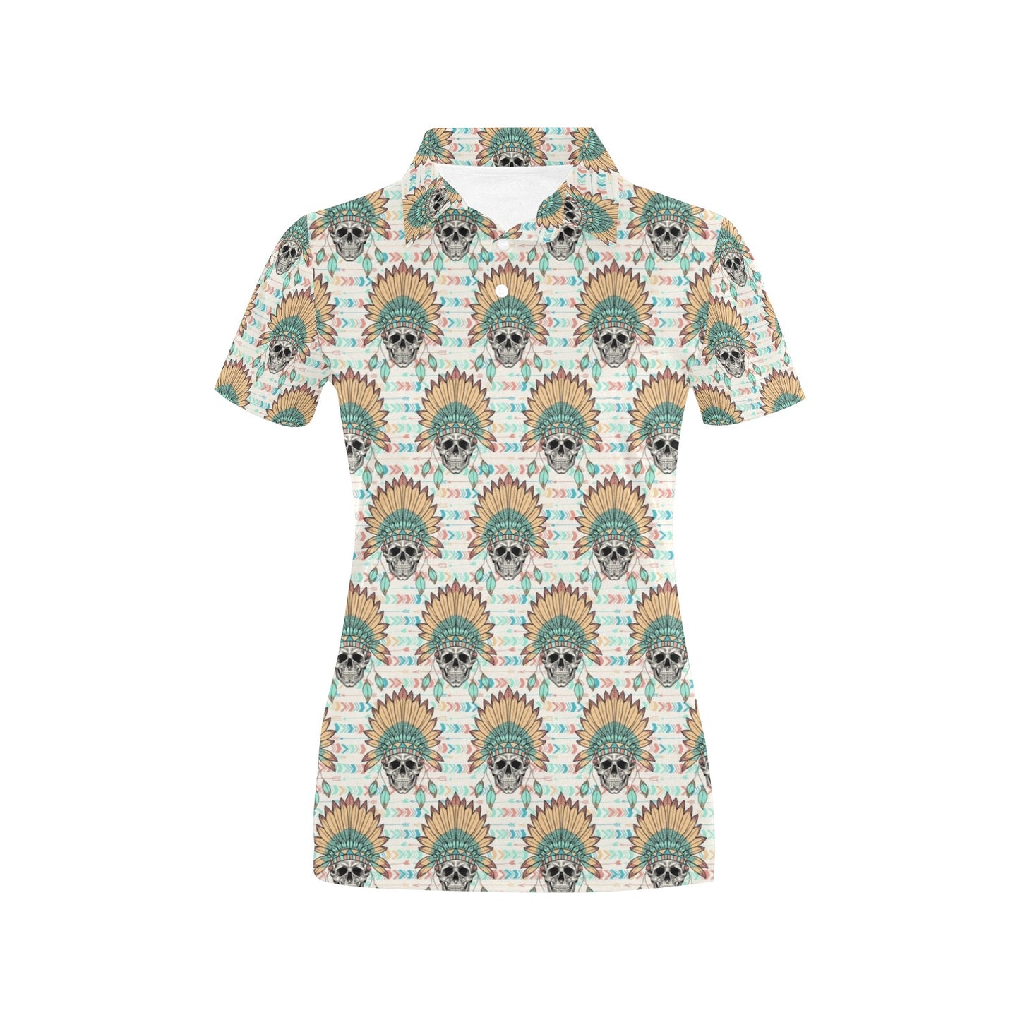 Boho Pattern Print Design 04 Women's Polo Shirt