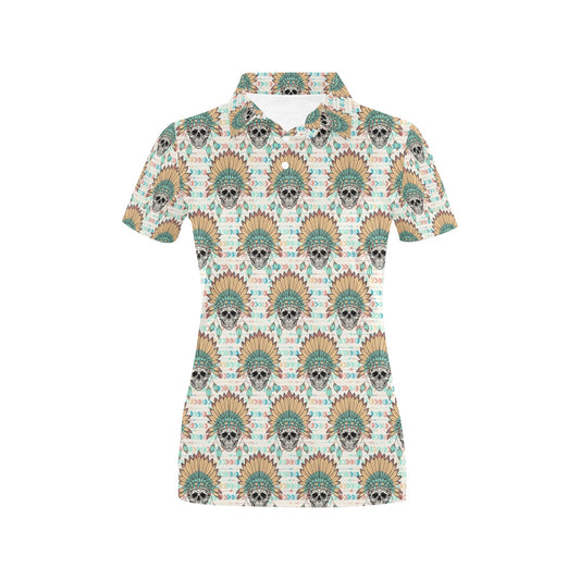 Boho Pattern Print Design 04 Women's Polo Shirt