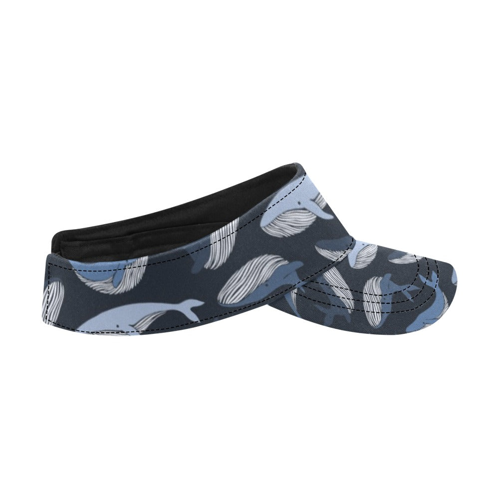 Whale Print Design LKS301 Unisex Sun Visor