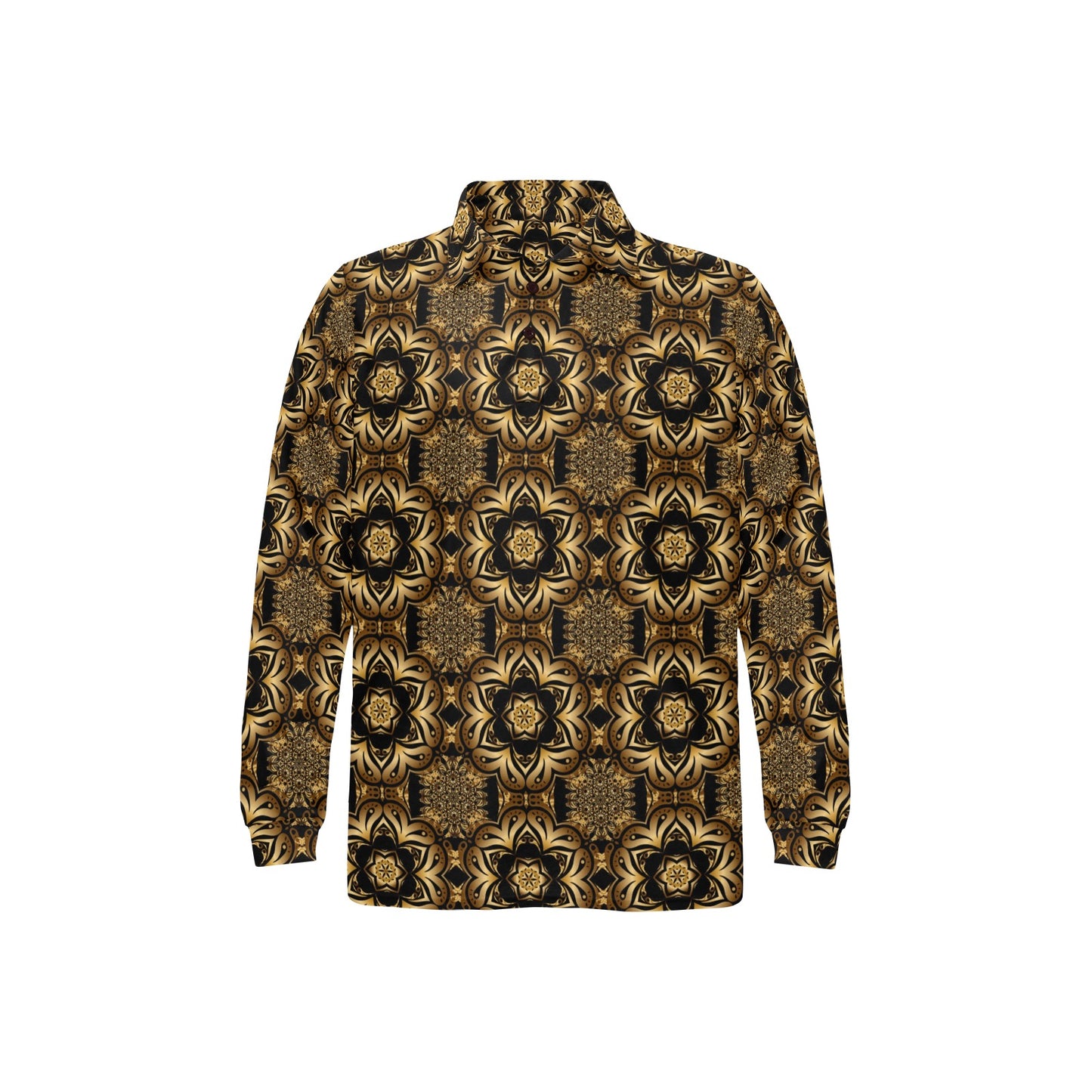 Celtic Pattern Print Design 07 Long Sleeve Polo Shirt For Men's