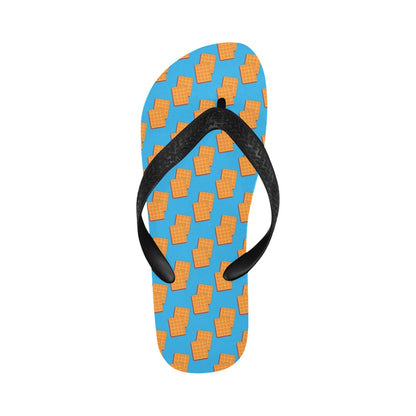 Waffle Print Design LKS304 Flip Flops