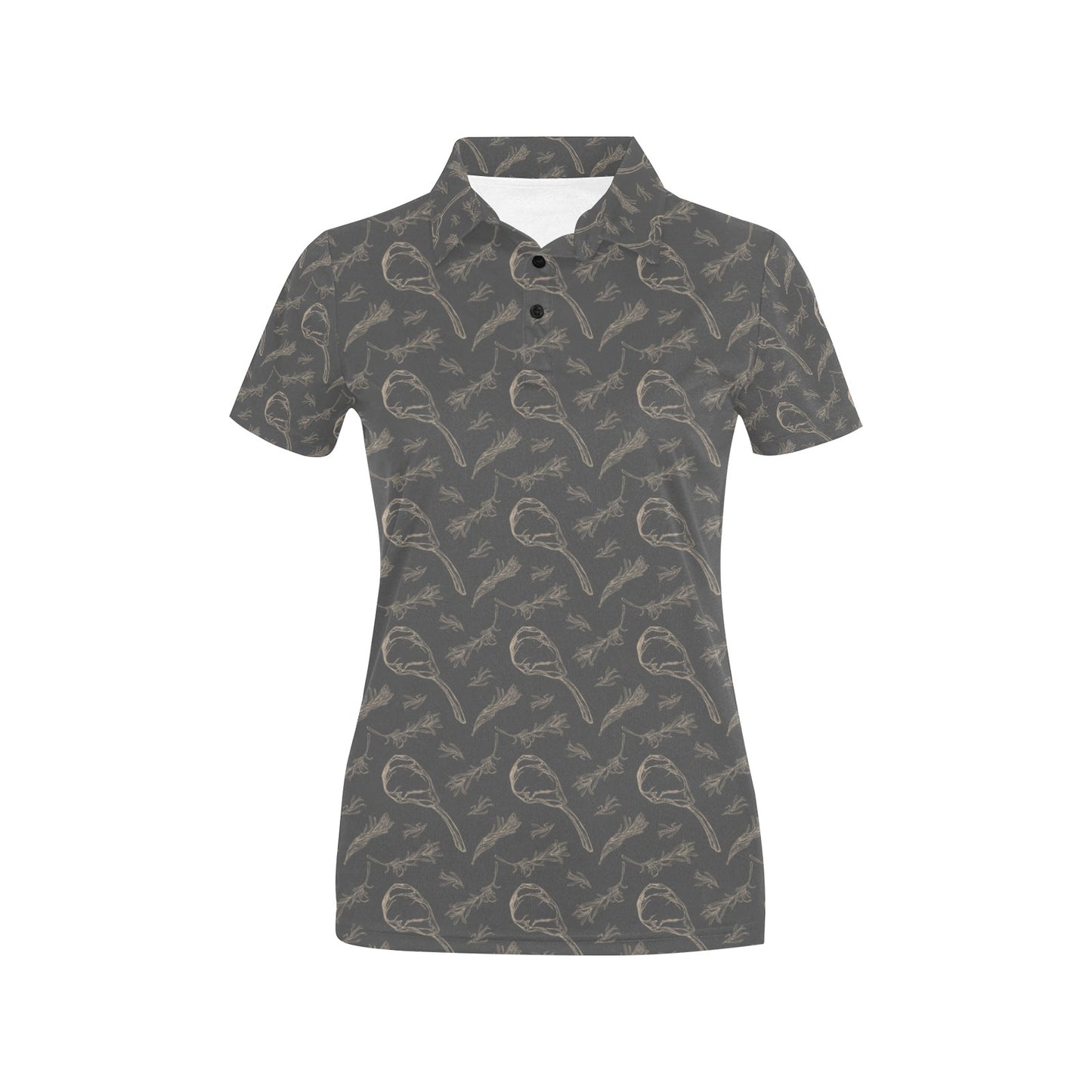 Steak Print Design LKS302 Women's Polo Shirt