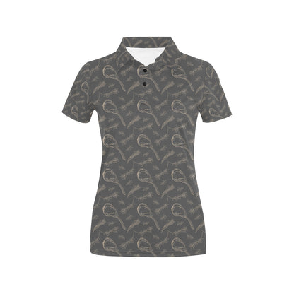 Steak Print Design LKS302 Women's Polo Shirt
